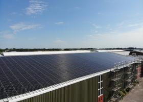 Installation of 1,400 solar panels